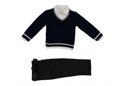 COMPLEU 1-4 ANI, CU PULOVER, CAMASA SI PANTALONI COMPLEU 1-4 ANI, CU PULOVER, CAMASA SI PANTALONI