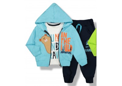 COMPLEU WILD ADVENTURE, 2-5 ANI, ALBASTRU TRIO 1182 COMPLEU WILD ADVENTURE, 2-5 ANI, ALBASTRU TRIO 1182