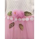 ROCHIE TULLE ROZ COD 384, Rochita eleganta, din bumbac, cu maneca lunga, dantela si tulle fin ROCHIE TULLE ROZ COD 384, Rochita eleganta, din bumbac, cu maneca lunga, dantela si tulle fin