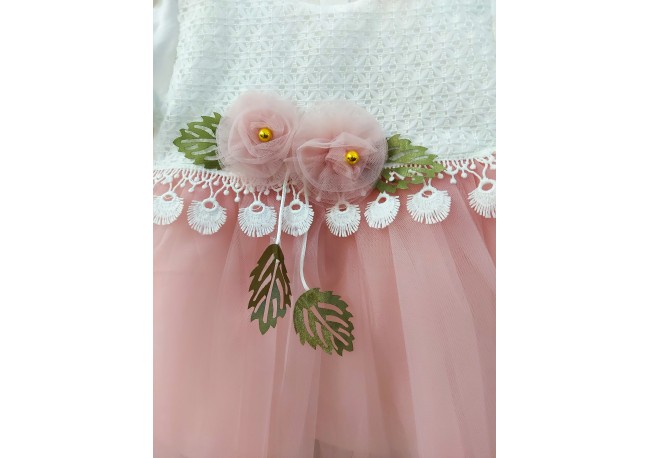 ROCHIE TULLE ROZ INCHIS COD 384, Rochita eleganta, din bumbac, cu maneca lunga, dantela si tulle fin ROCHIE TULLE ROZ INCHIS COD 384, Rochita eleganta, din bumbac, cu maneca lunga, dantela si tulle fin