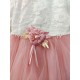 ROCHIE TULLE ROZ INCHIS COD 462, Rochita eleganta, din bumbac, cu maneca lunga, dantela si tulle fin ROCHIE TULLE ROZ INCHIS COD 462, Rochita eleganta, din bumbac, cu maneca lunga, dantela si tulle fin