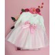 ROCHIE TULLE ROZ CU BULINE COD 471, Rochita eleganta, din bumbac, cu maneca lunga, dantela si tulle fin cu buline ROCHIE TULLE ROZ CU BULINE COD 471, Rochita eleganta, din bumbac, cu maneca lunga, dantela si tulle fin cu buline